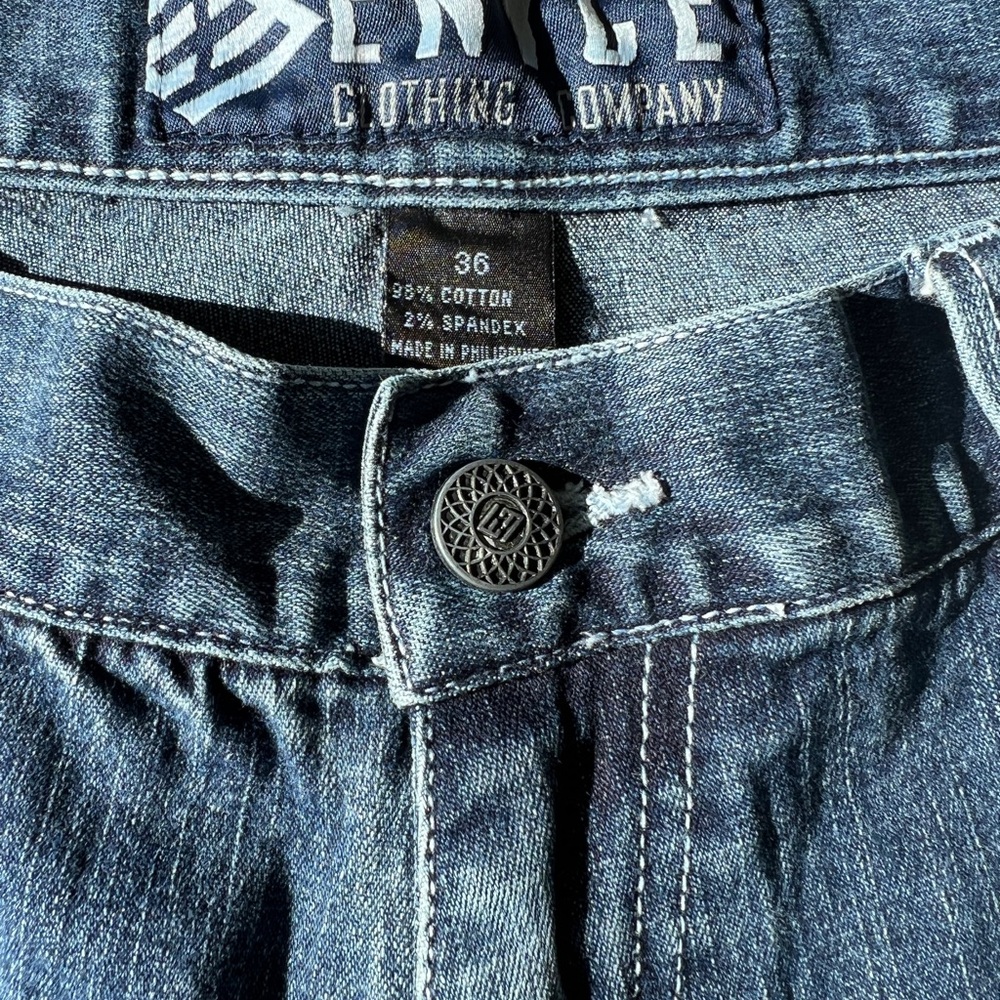 ENYCE Jeans Men's 36x32 Baggy Hip Hop 90s Y2K Skater Wide Leg Vintage Urban - Picture 3 of 11